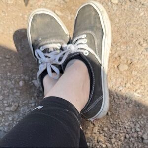 Dirty Vans with smelly ankle socks